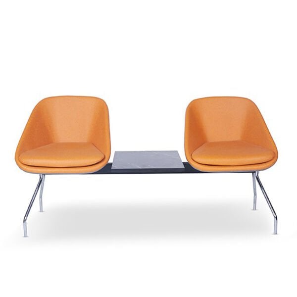 Poli İkili Sehpalı Bekleme Koltuğu